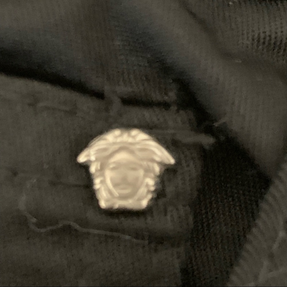 VERSACE Jeans Couture Vintage High Rise Shimmer Black Jeans - Picture 10 of 16